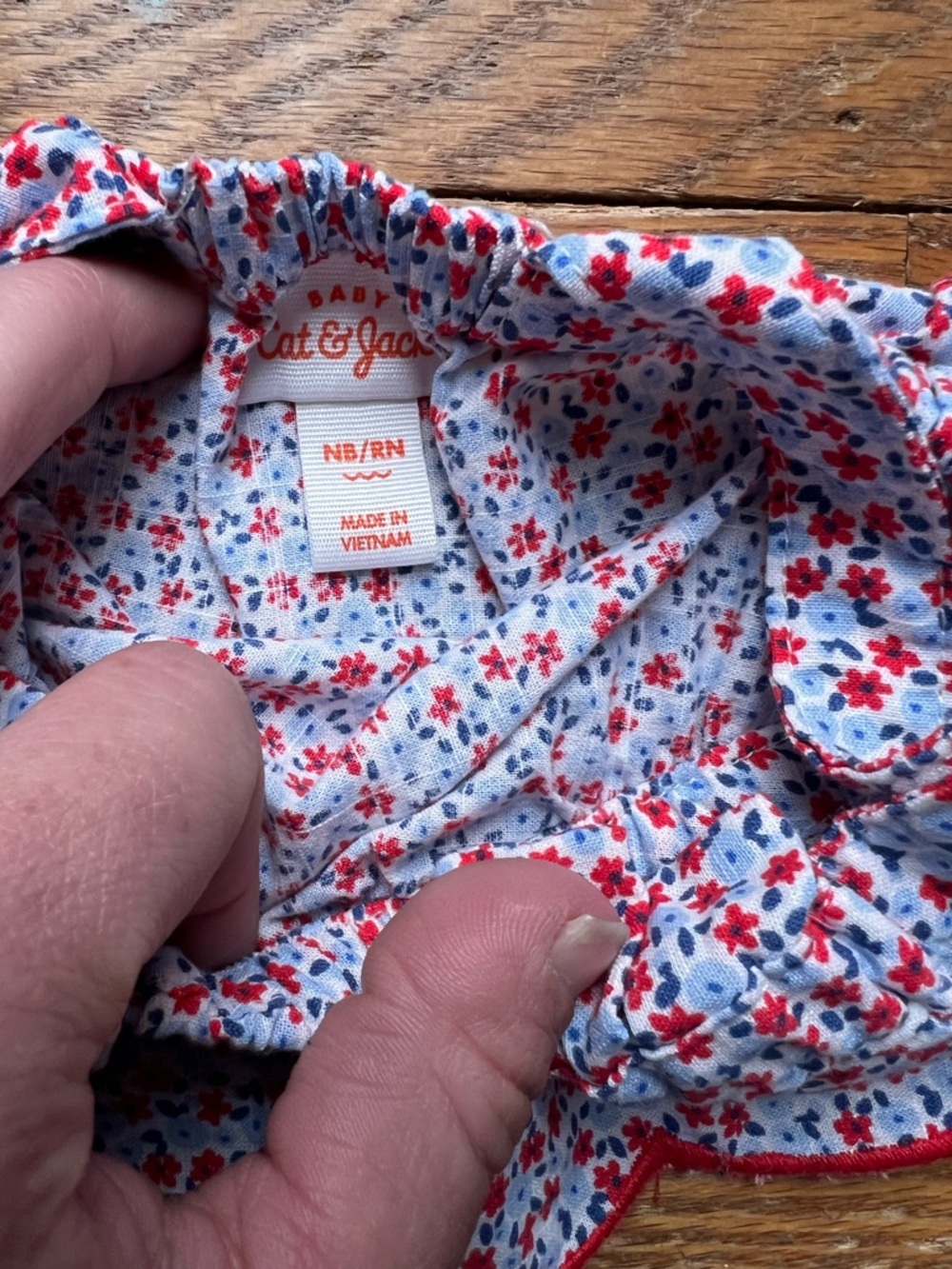 Baby Girl Cat & Jack Patriotic American summer newborn bundle outfit 3 sets - Picture 5 of 10